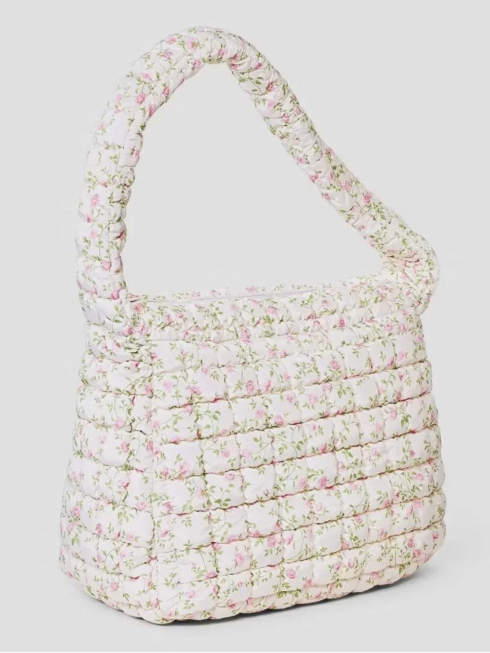 NWT Wild Fable Puffer Hobo Shoulder Bag Tote Purse Floral Print